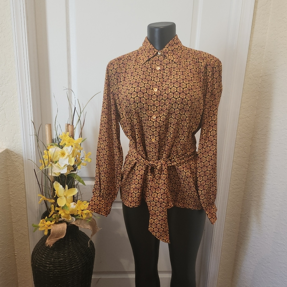 Celine Paris button-down silk shirt size 40